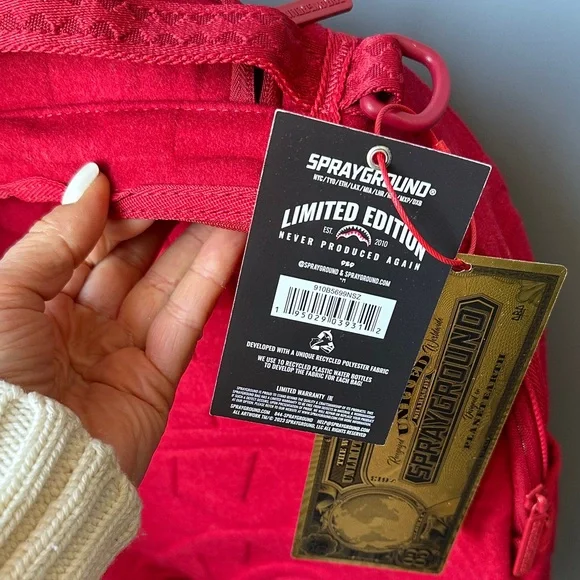 Sprayground Vibrant Red Backpack - Picture 9 of 16